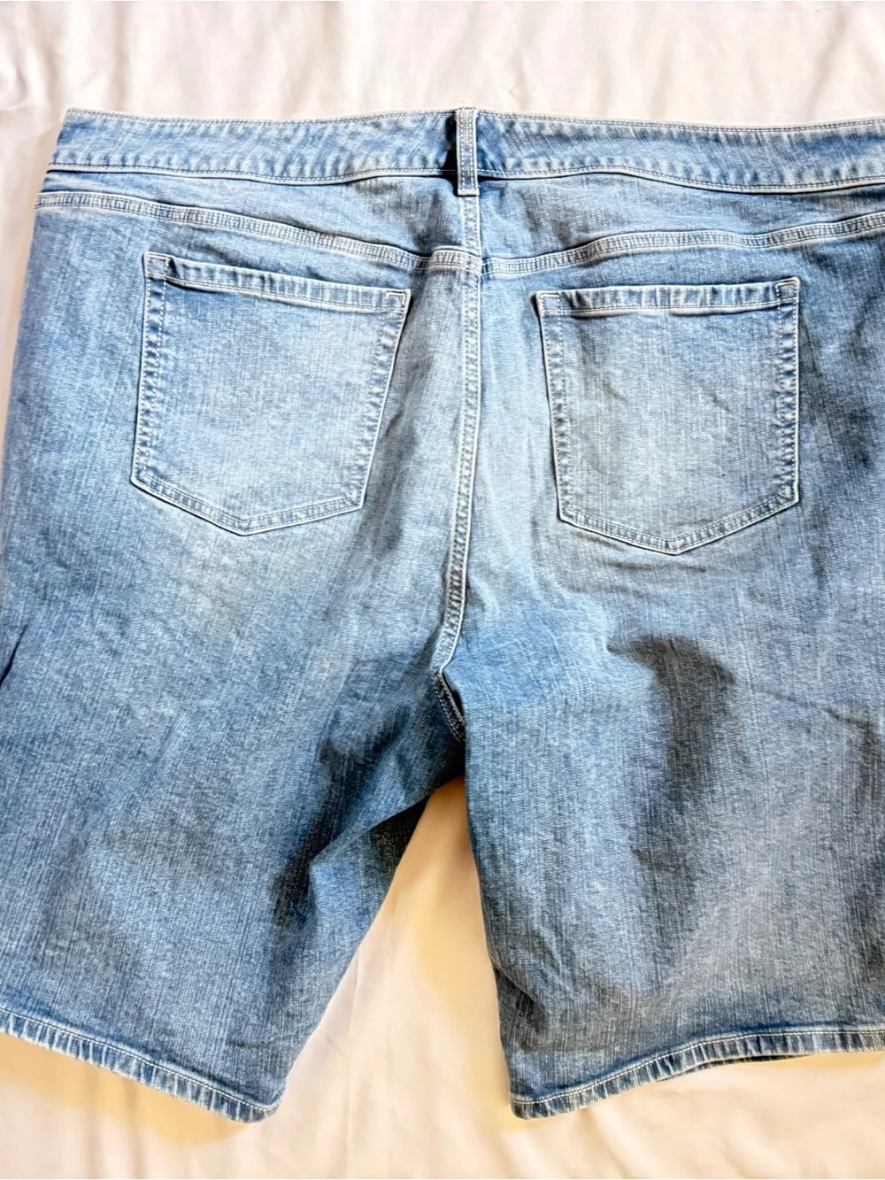 torrid light blue distressed denim shorts